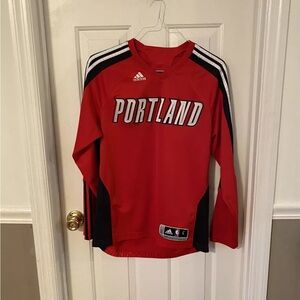 Portland Trailblazers Jersey Adidas Jersey Long Sleeve Shirt Men’s Size Large